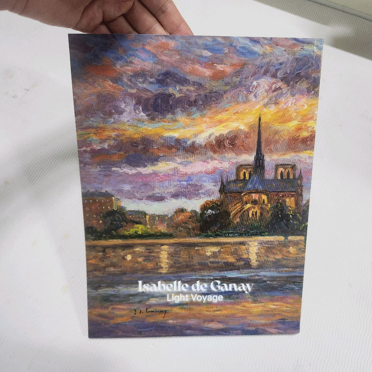 미사용)이자벨드가네 전시회 도록(반값포함)--1