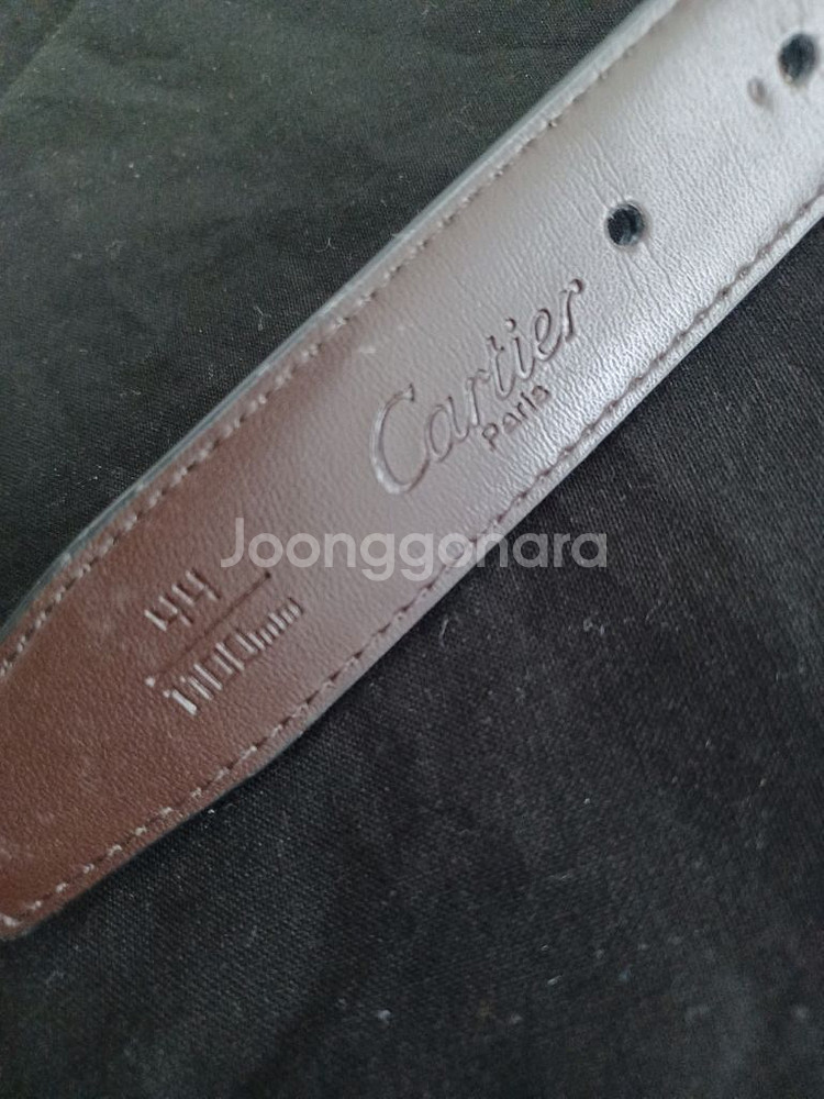 까르띠에 신사정장 양면 가죽벨트--3