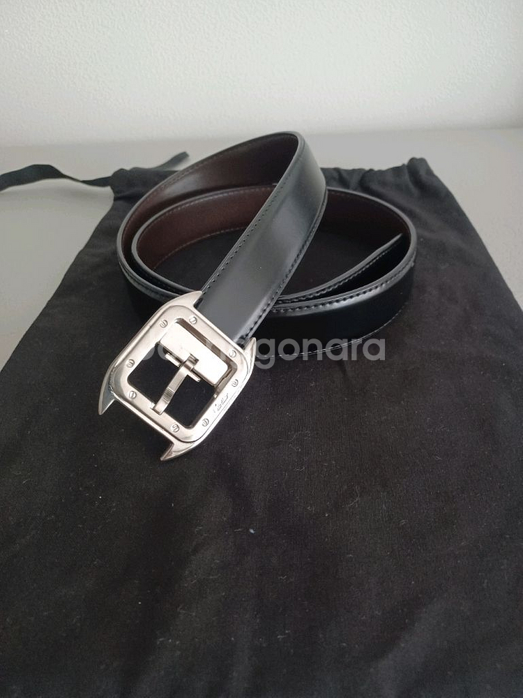 까르띠에 신사정장 양면 가죽벨트--7