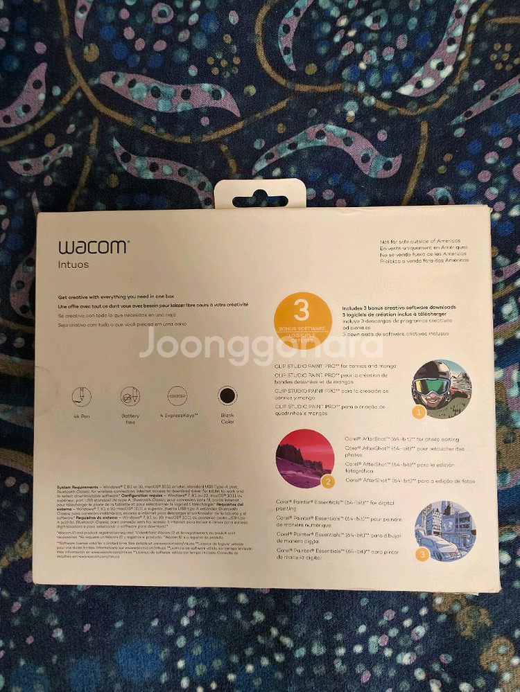 와콤 인튜어스 CTL-4100 펜 태블릿 유선모델.--1
