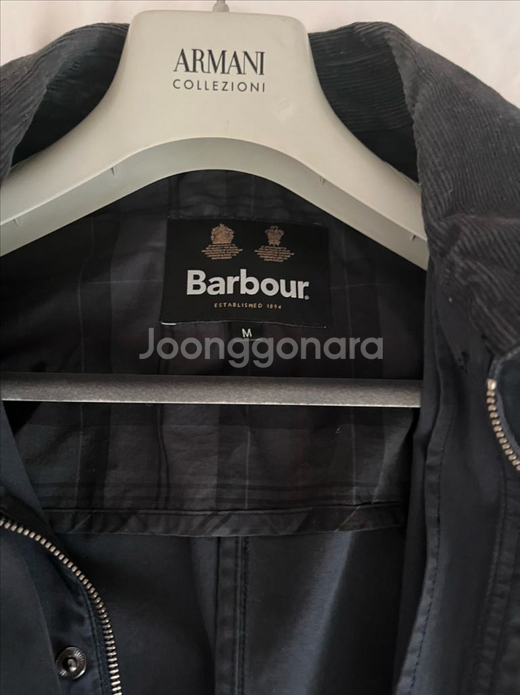 바버 애쉬비 논왁싱 캐주얼 자켓 M 네이비--2