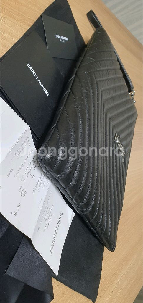 입생로랑 생로랑 클러치백 정품S급(영수증O)샤넬디올구찌--6