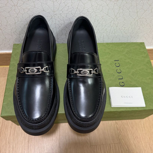 구찌 인터로킹 G 로퍼 블랙 레더 (새상품)