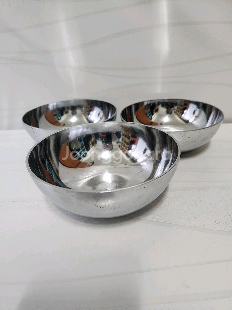 옛날 스텐 국그릇--1