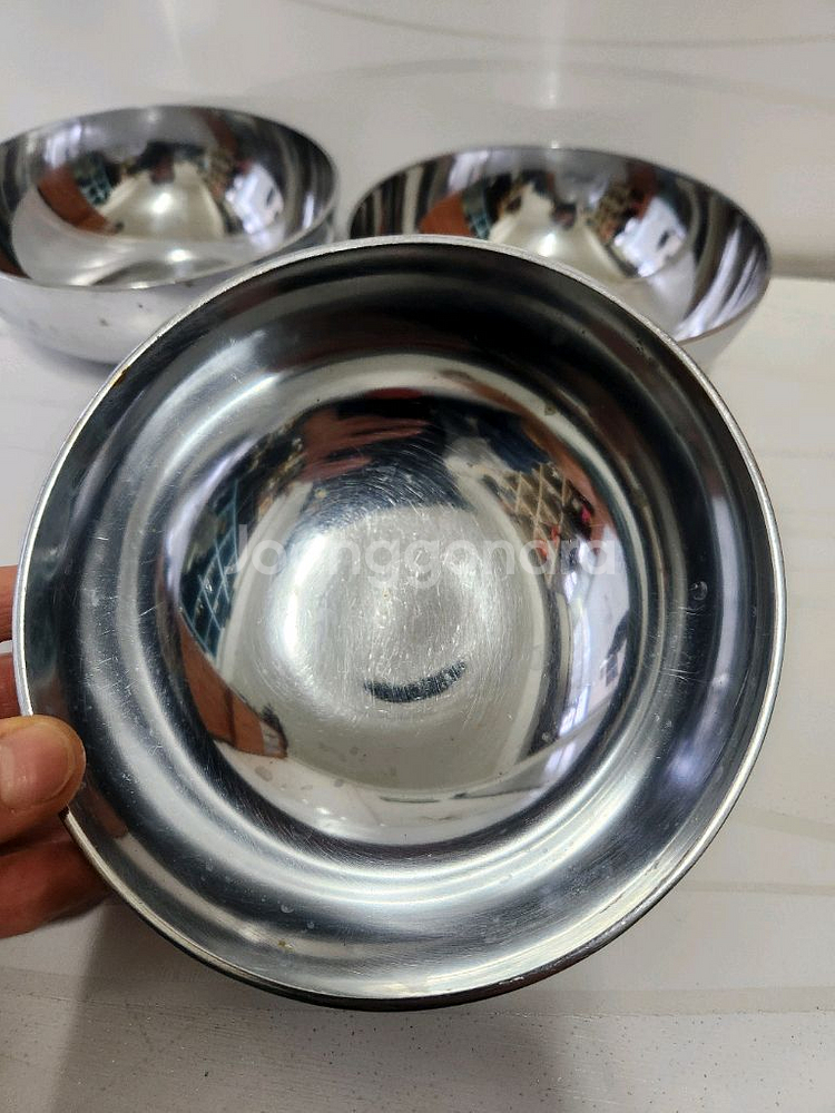 옛날 스텐 국그릇--4