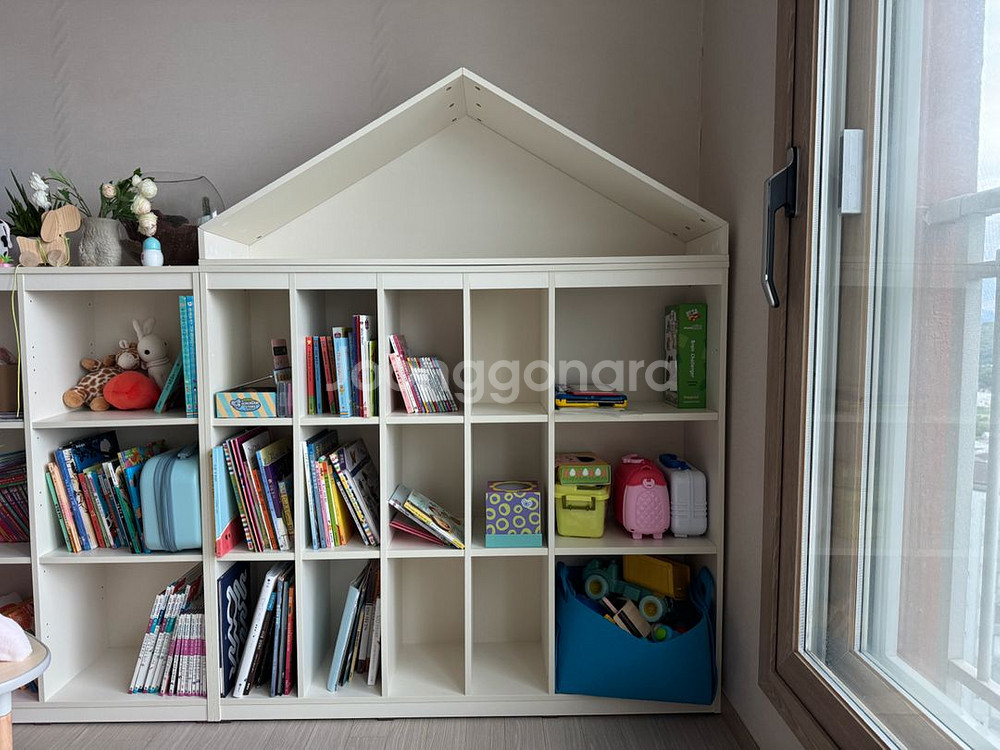 한샘 샘키즈 디자인책장 1305+하우스 새상품급--0