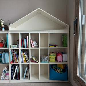 한샘 샘키즈 디자인책장 1305+하우스 새상품급