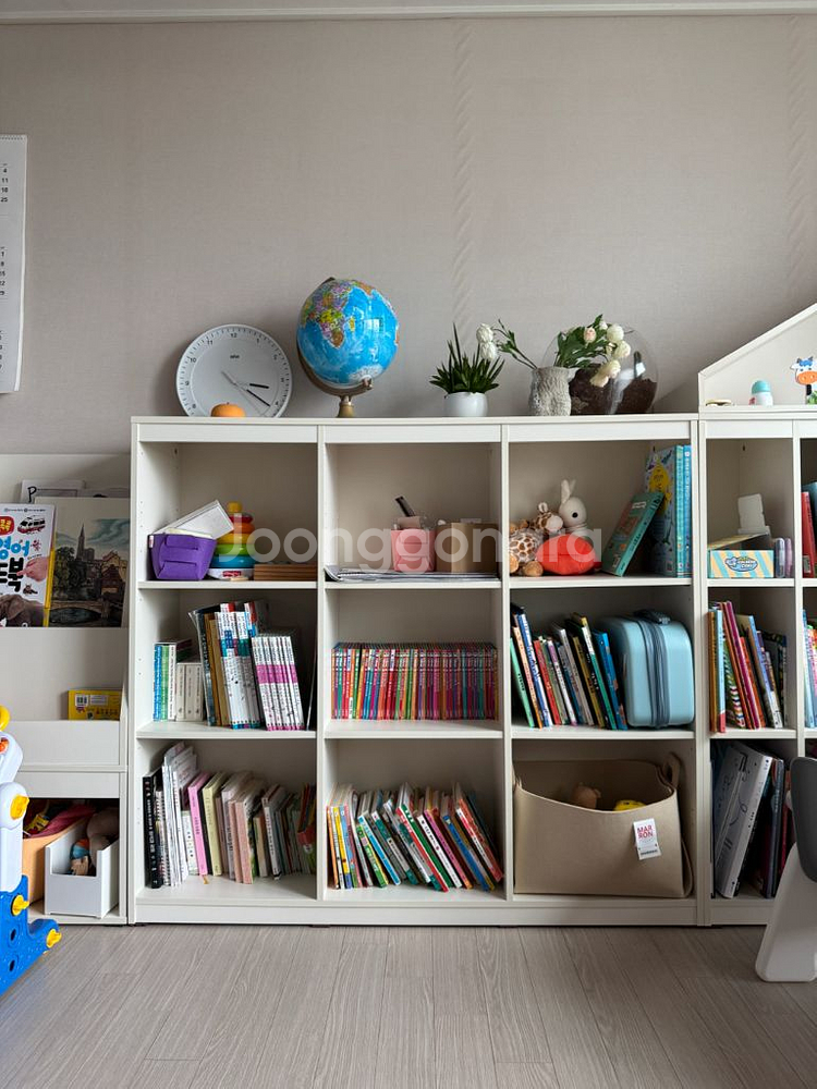 한샘 샘키즈 책장 크림화이트 새상품급--0