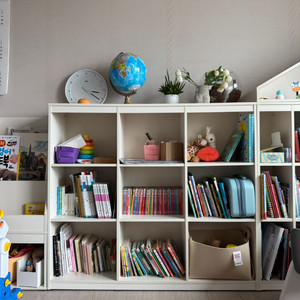 한샘 샘키즈 책장 크림화이트 새상품급