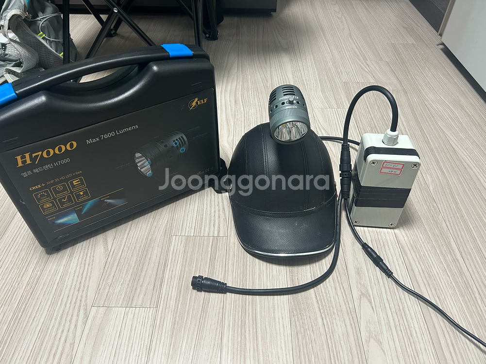 ELF-H7000 헤드랜턴 팝니다 워킹해루질용--0
