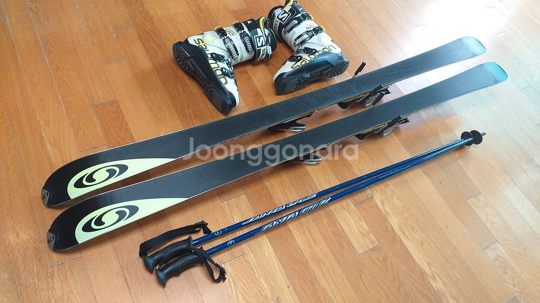 살로몬 스키 세트 (스키 160,부츠260~265)--6