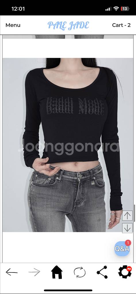 페일제이드 빈티지 나염 티셔츠 리퍼브 차콜--9