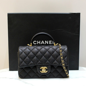 [명품다올동래] 샤넬 클래식 캐비어 뉴미니 탑핸들