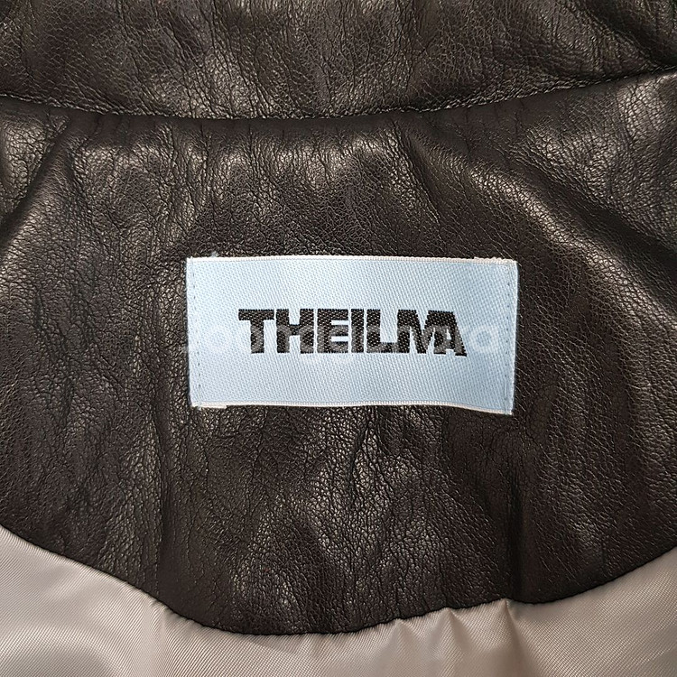 더일마 THEILMA 투톤 레더룩 배색 셔킷 자켓 F--6