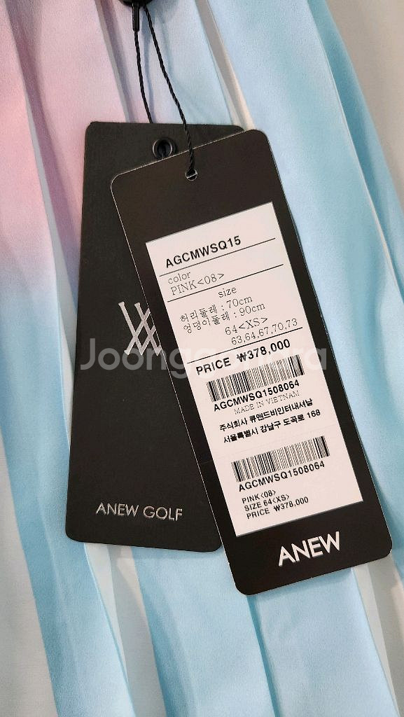 (새상품) 어뉴골프 그라데이션 티셔츠 스커트 세트--8