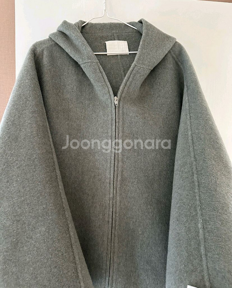 제평 디퍼룸 핸드메이드 울후드코트 한섬스타일--2