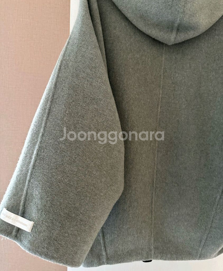제평 디퍼룸 핸드메이드 울후드코트 한섬스타일--7