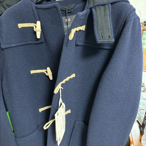 글로버올 울 몬티 더플코트 다크네이비