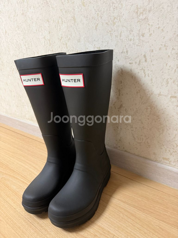 [새상품]헌터 톨 레인부츠 블랙 색상 250--1