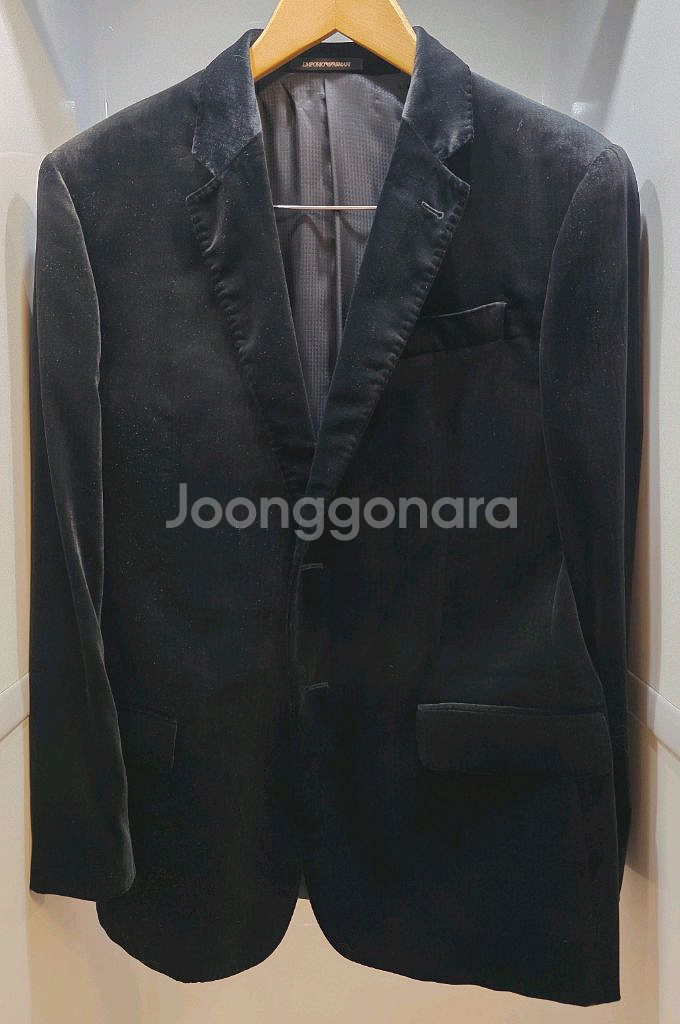 Emporio Armani 엠포리오 알마니 벨벳 자켓--0