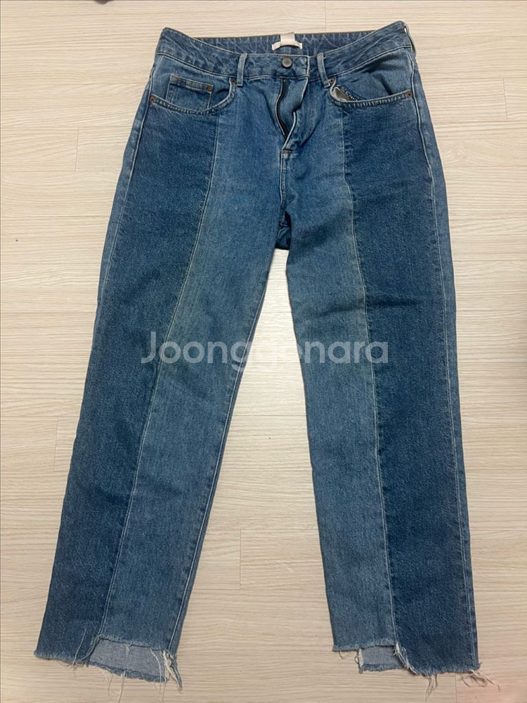 H&M/흐트멍 연청 초판 데님/38(29-30)--1
