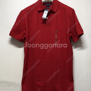 타미힐피거 카라 반팔/레드