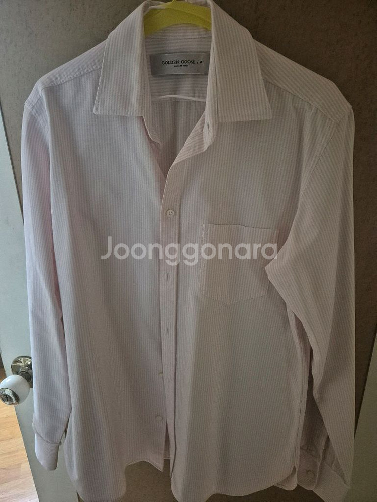 골든구스 스트라이프 셔츠--1
