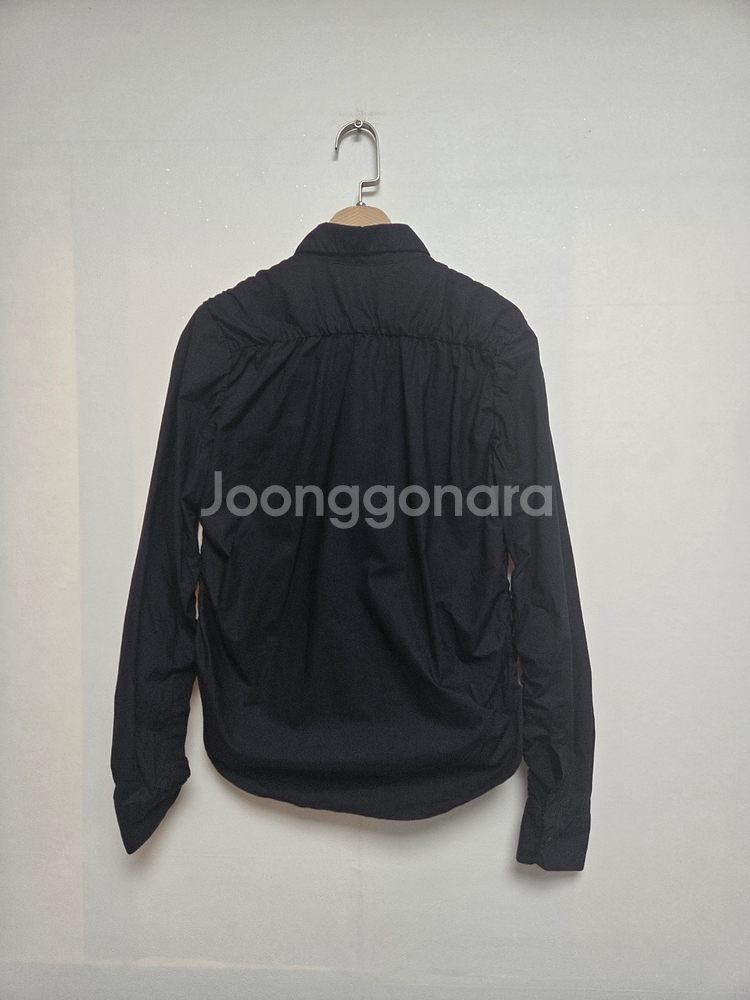 마르니 셔링 디자인 셔츠 블랙(M)--1