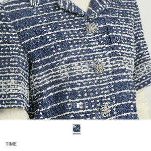 한섬 타임 트위드 크롭 자켓