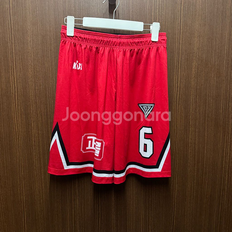 안양 정관장 레드부스터스 농구 유니폼 반바지 105--0