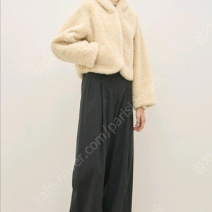 더캐시미어 팸셀 램스퍼 후드 점퍼 크림색상