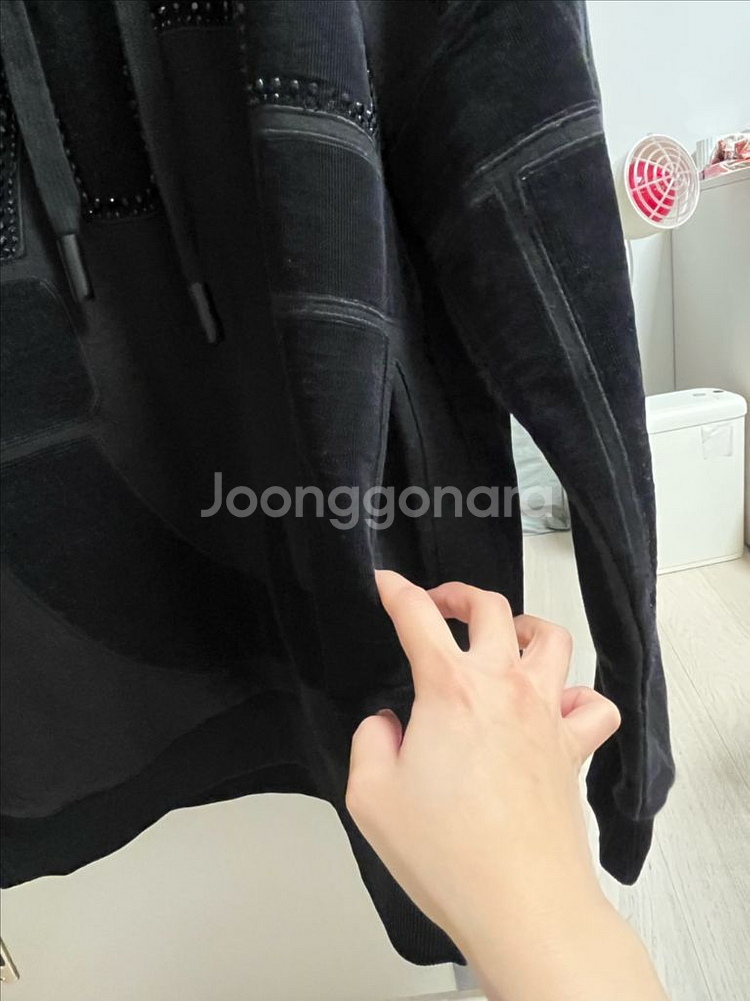 타임 오버핏 후드--1