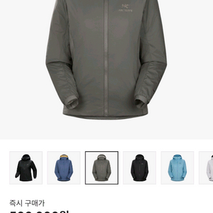 (W) 아크테릭스 아톰후디 포리지 우먼 xs 새상품