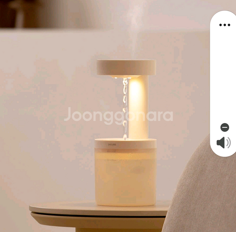 에디토 거꾸로 물멍 가습기 사무실 탁상용 미니 가습기--4