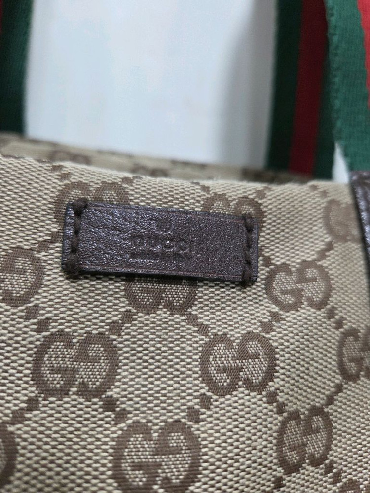 구찌 gg 캔버스 토트백--1