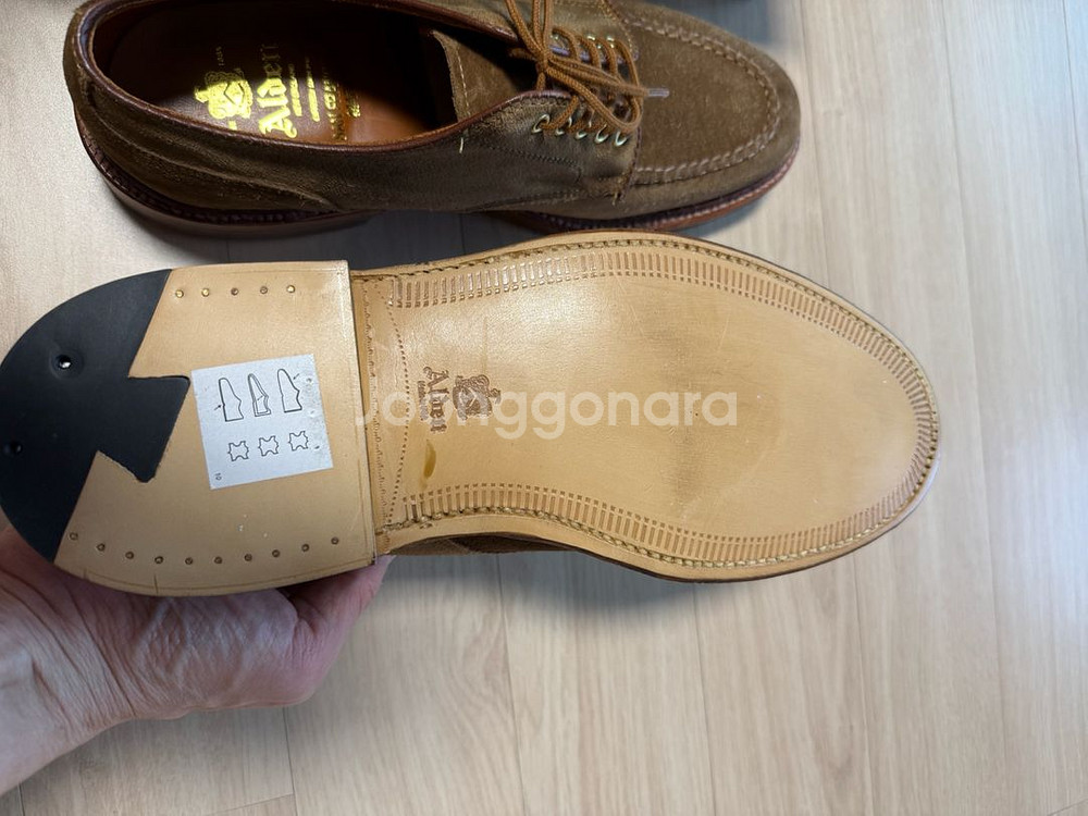 알든 A9610 Handsewn Blucher Snuf--0