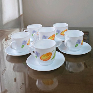 아코팔 프랑스 커피잔6세트,한조15000