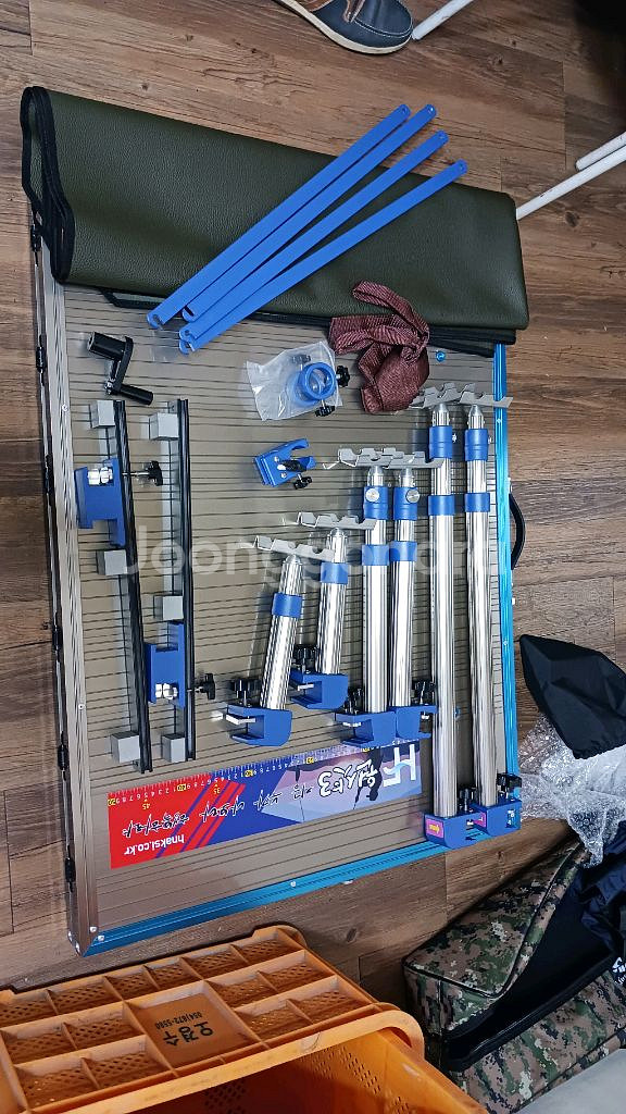 좌대 원샷3 해피피싱 접지좌대 전투좌대 미사용--1