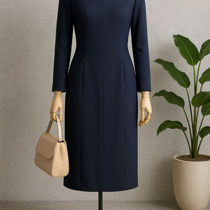 NAIN 스퀘어넥 심플핏 원피스