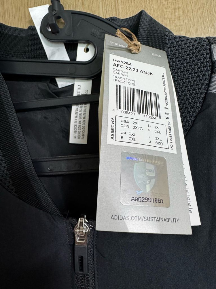 아스날 22-23 트레이닝 앤썸 자켓 이미지