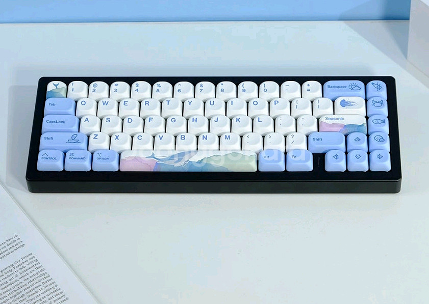 고래 MOA 키캡 PBT 염료승화 135키 하늘고래 독--2