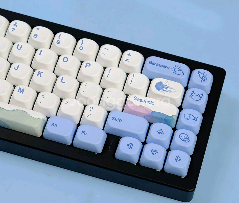 고래 MOA 키캡 PBT 염료승화 135키 하늘고래 독--1