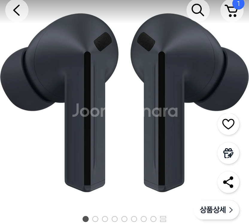 갤럭시 버즈3 fe 블랙 미개봉 팝니다.--0