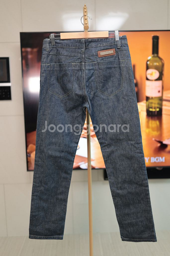 버버리 런던 영국 감성 데님 팬츠 31/32--4