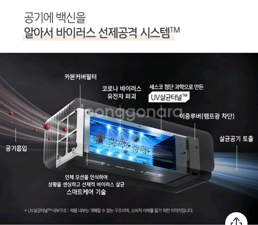 세스코 UV 공기살균기 Sense me VS-510M--1