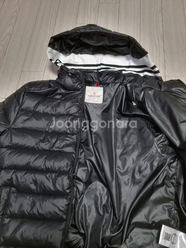 몽클레어 구스 후드패딩 블랙 XL, 2XL 새제품--6