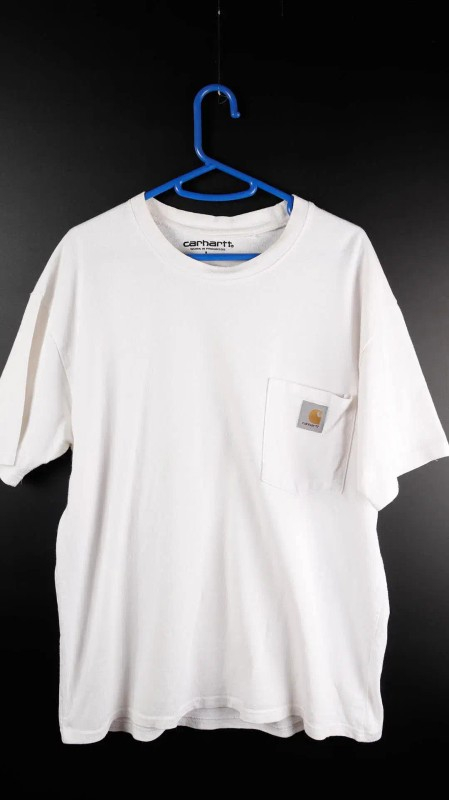 [L] 칼하트 흰색 포켓반팔티--1