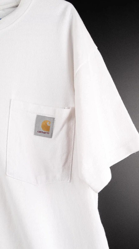 [L] 칼하트 흰색 포켓반팔티--3