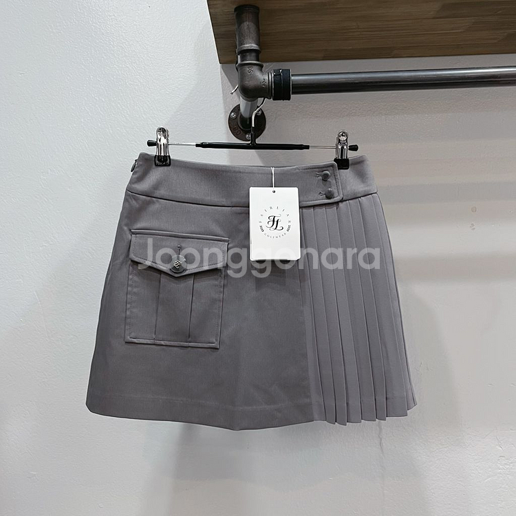 [새제품](64/xs) 페어라이어 그레이 플리츠스커트--1