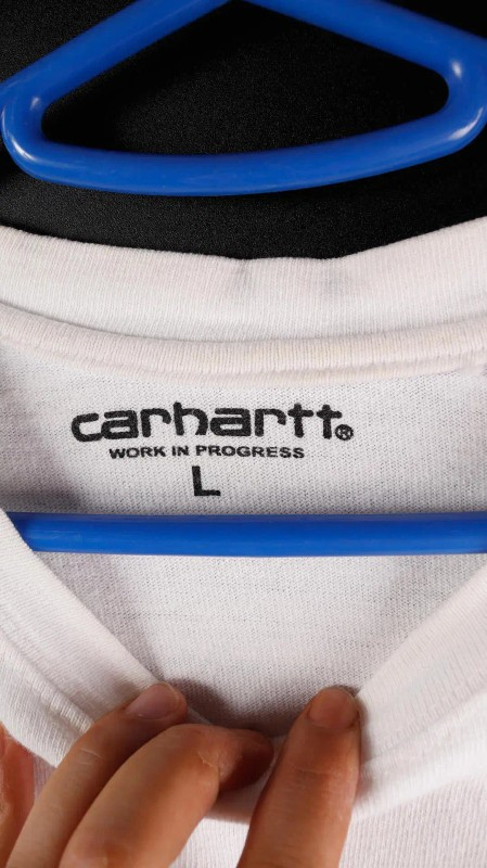 [L] 칼하트 흰색 포켓반팔티--4